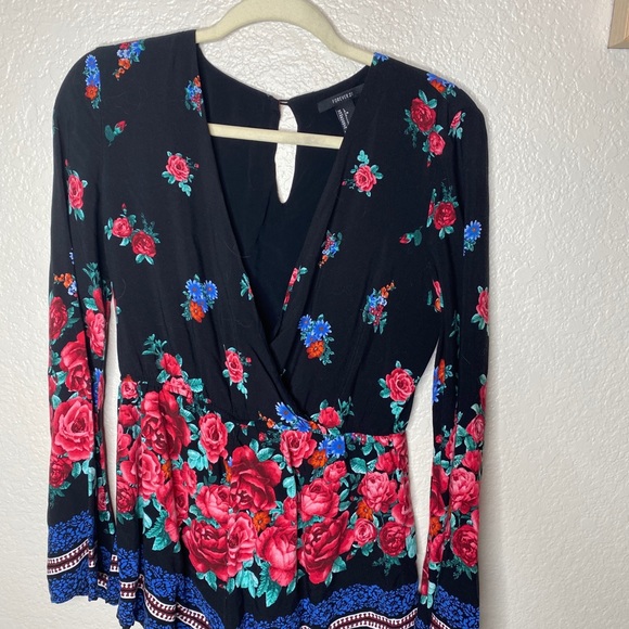 Flowered Romper - Picture 1 of 3